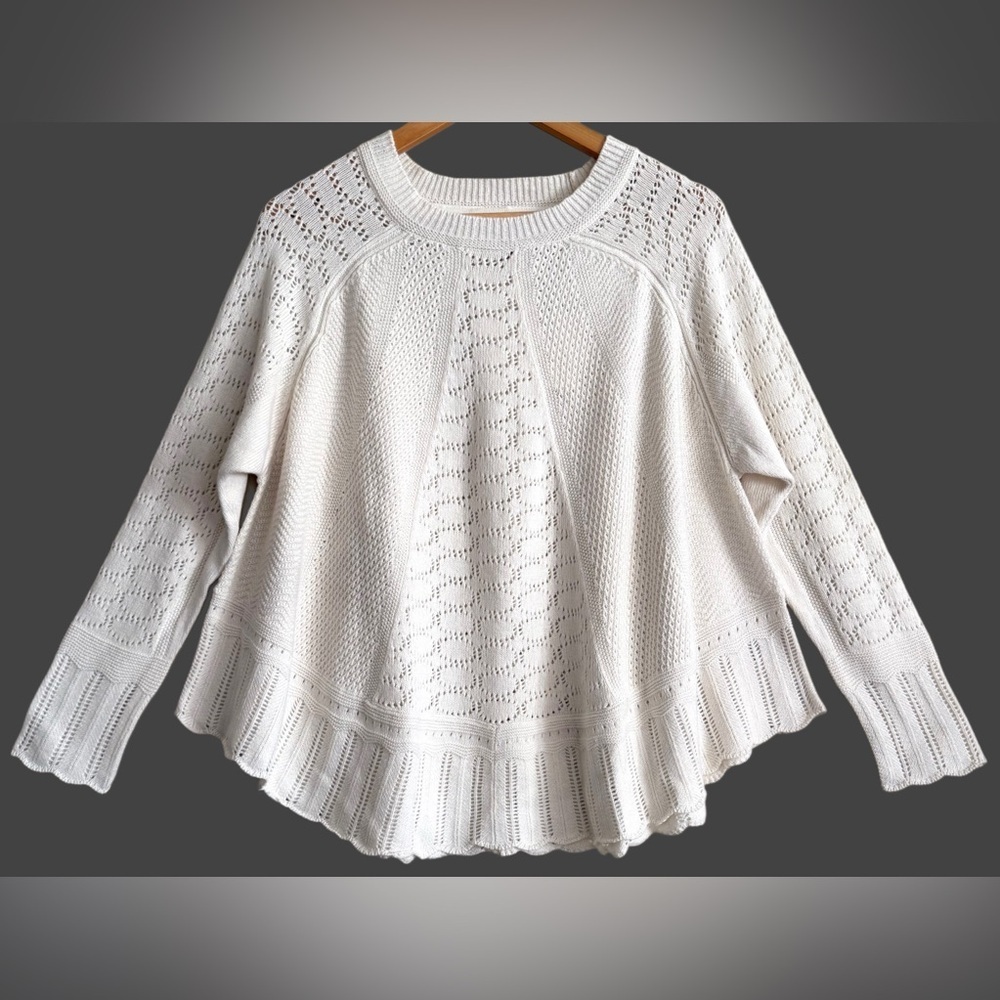 ANTHROPOLOGIE Angel Of The North Coquette Feminine Lightweight Sweater XS/S NWT